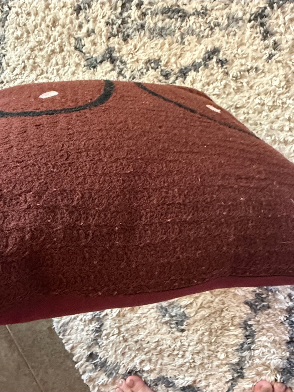 Boobie Pillow - Brown Boob With Pink Pillow Cover + Pillow - Picture 4 of 11
